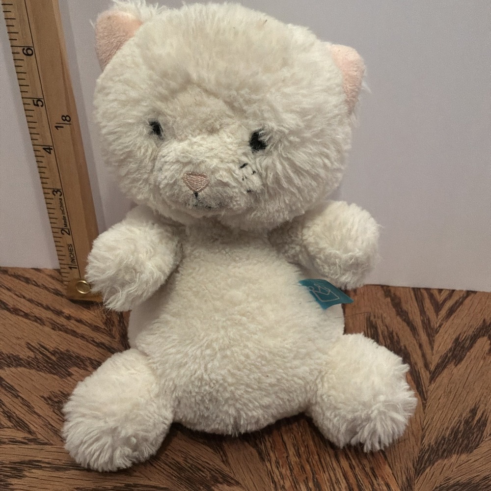 MANHATTAN Toy Company White Petite Pomme Kitten Plush White Cat Kitty‎ Lovey